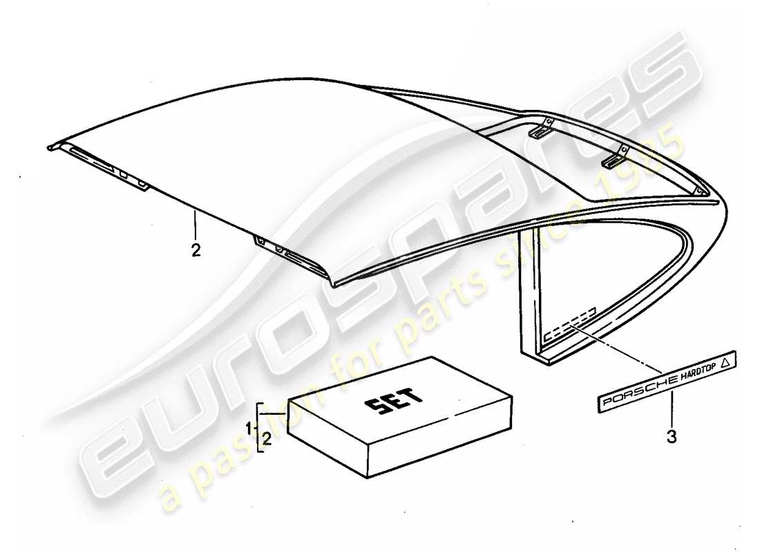 porsche 2004 (tequipment) roof transport system parts diagram