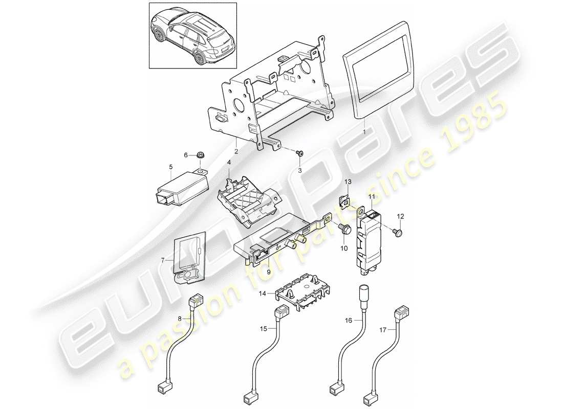 porsche 2012 (cayenne e2 92a) preparation part diagram