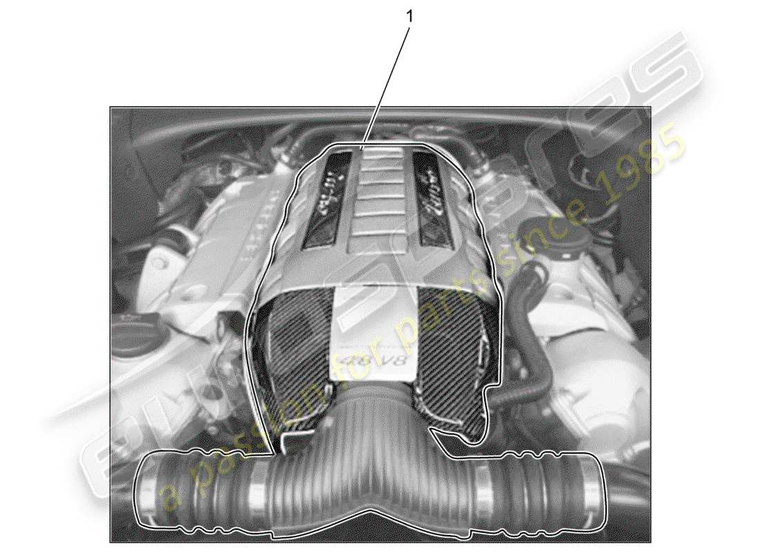 porsche 2018 (tequipment cayenne) engine part diagram