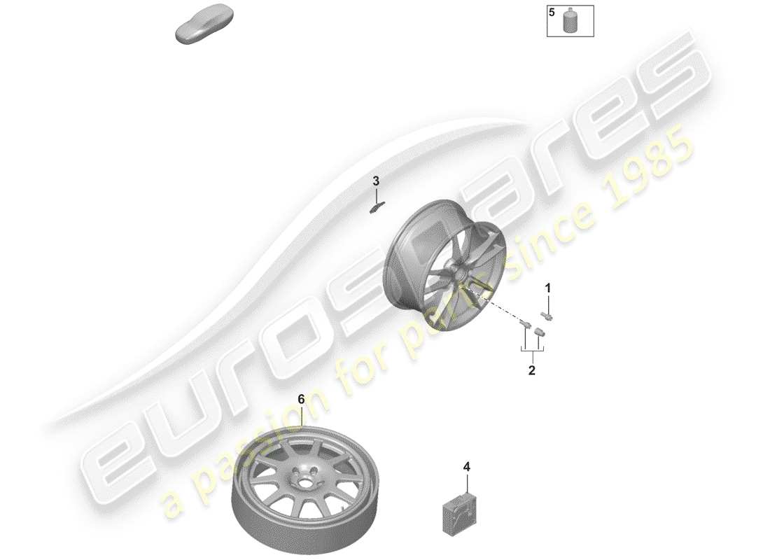 porsche 2019 (992-1) single parts parts diagram