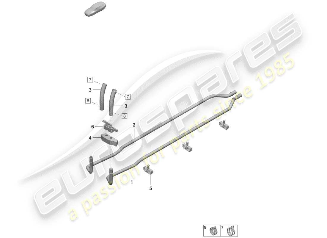 porsche 2019 (992-1) heater parts diagram