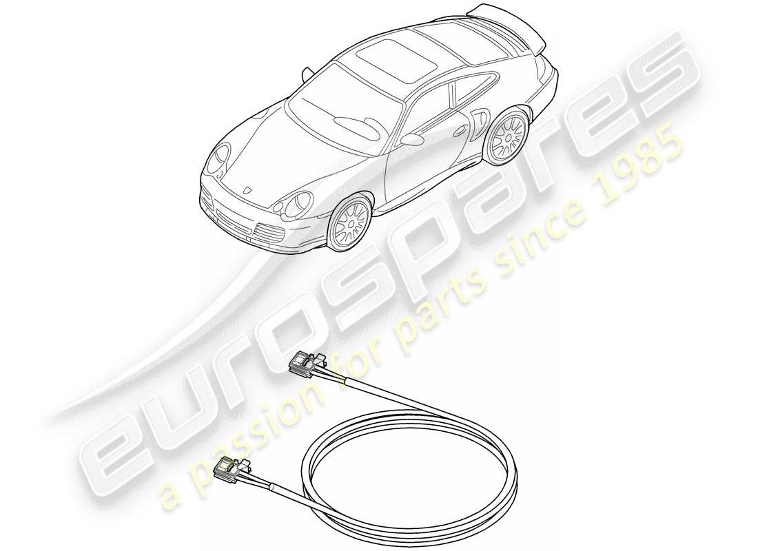 porsche 2001 (996 turbo / gt2) light fibre optic - d - mj 2003>> part diagram