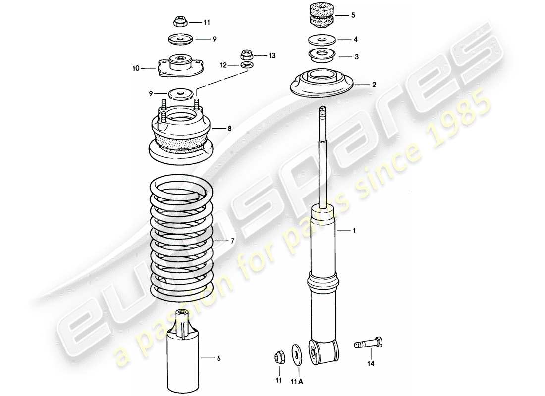 porsche 1983 (928) suspension - front axle - f >> 92-es840 218 - f >> 92-es849 566 part diagram