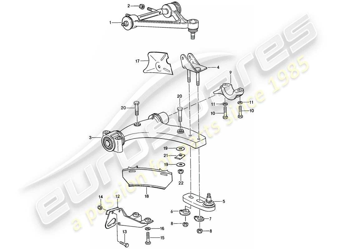 porsche 1986 (928) track control arm - f >> 92-gs860 999 - see technical information - 4-nr.1 - d >> - mj 1985 part diagram