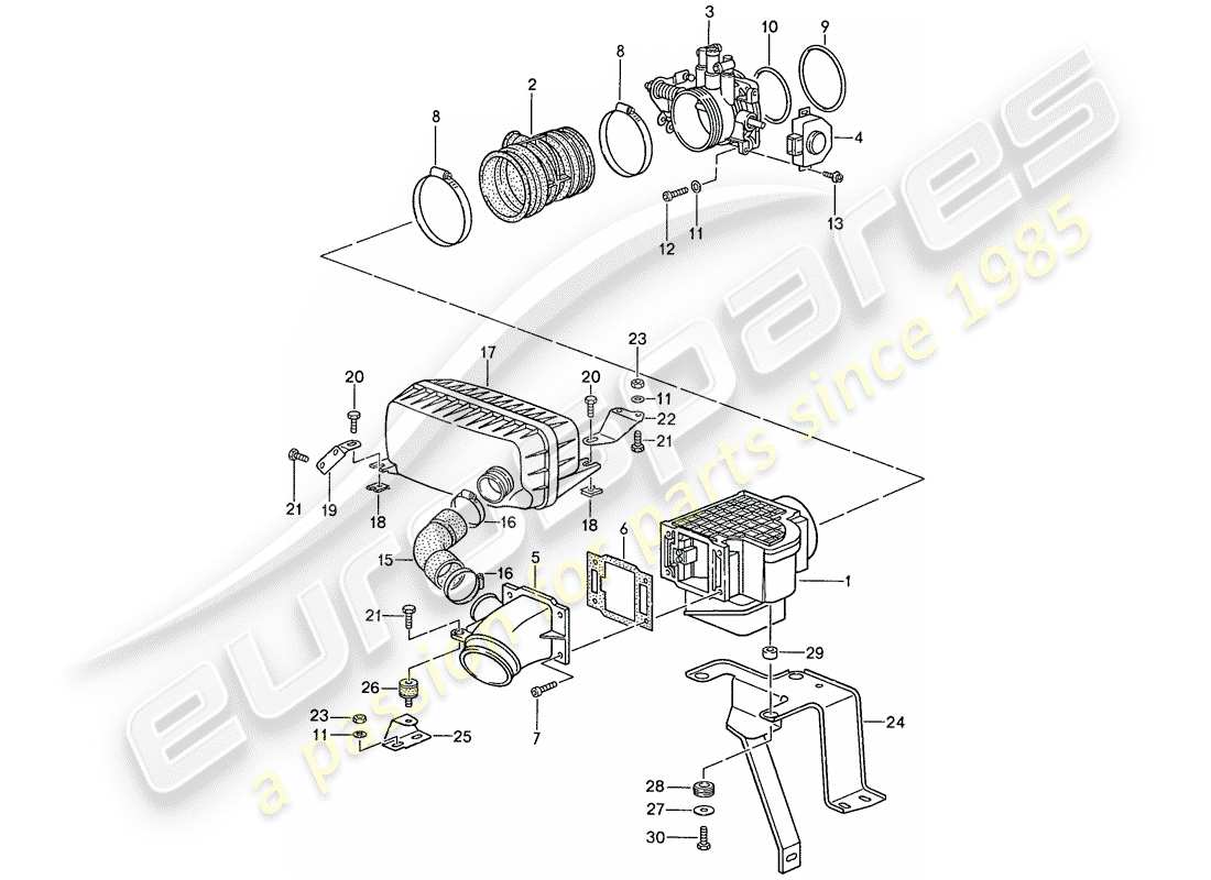 porsche 1989 (944) l-jetronic - 1 part diagram