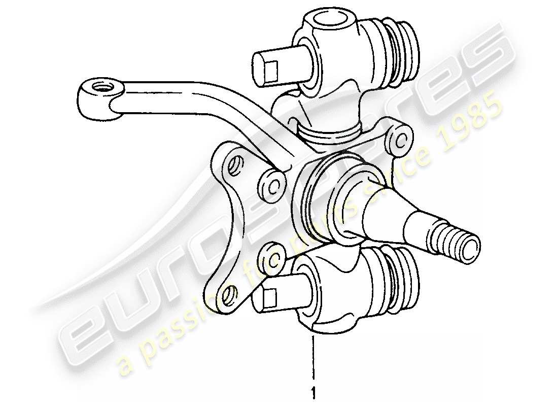 porsche replacement catalogue (2009) steering knuckle parts diagram