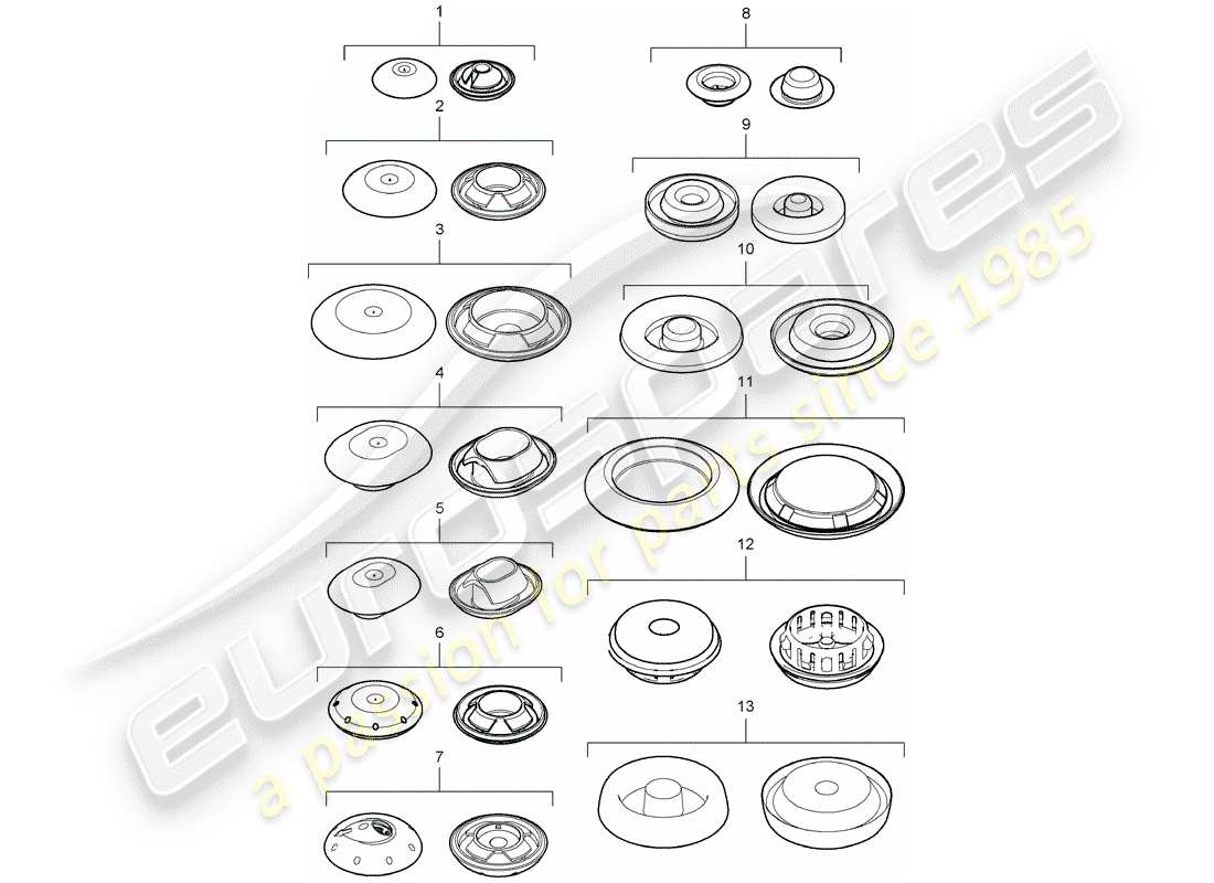 porsche cayenne e2 (2012) plug parts diagram