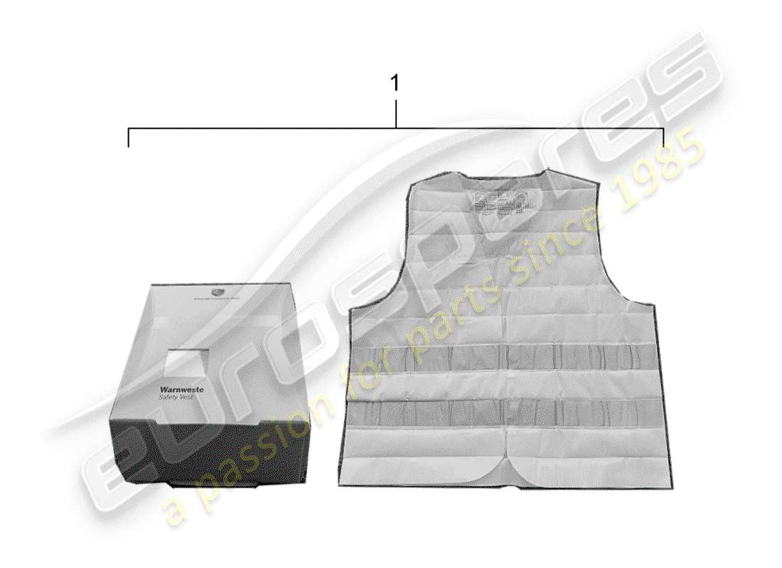 porsche 2005 (tequipment) bodywarmer parts diagram