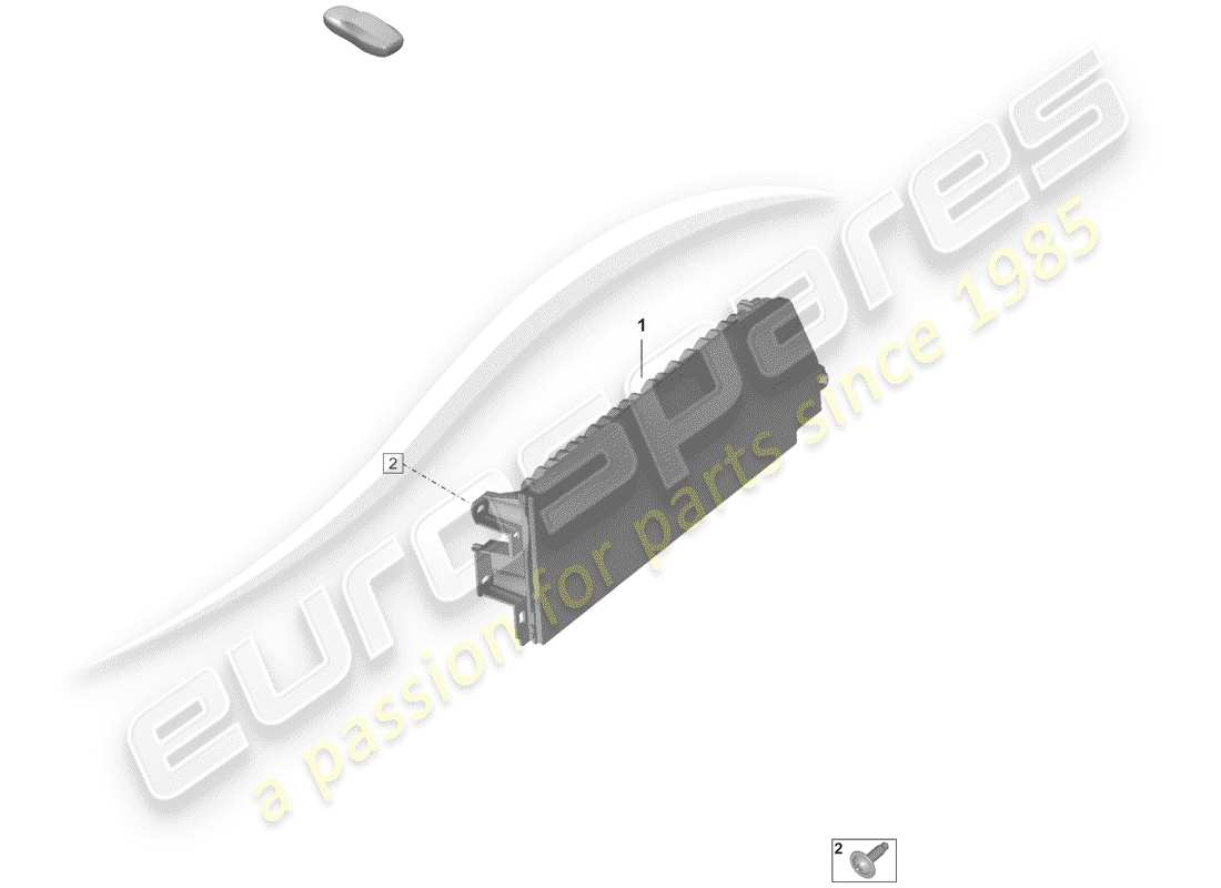 porsche 2019 (992-1) display parts diagram