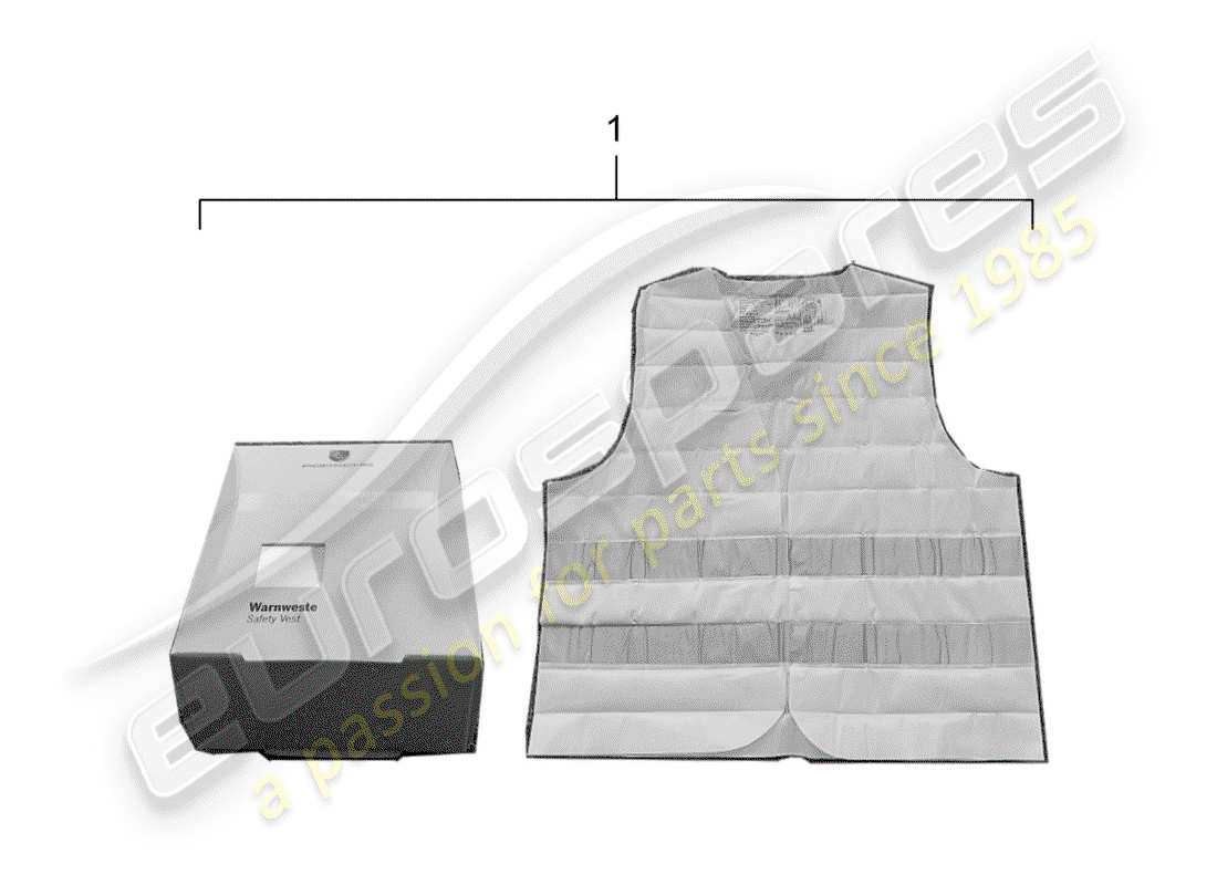 porsche tequipment catalogue (2012) bodywarmer parts diagram