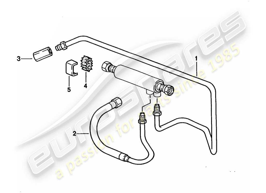 porsche 1995 (928) fuel cooling part diagram