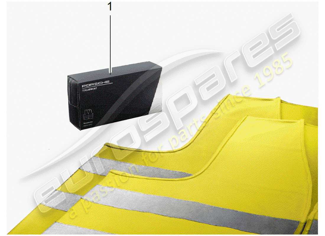 porsche 2006 (tequipment cayenne) warning vest part diagram