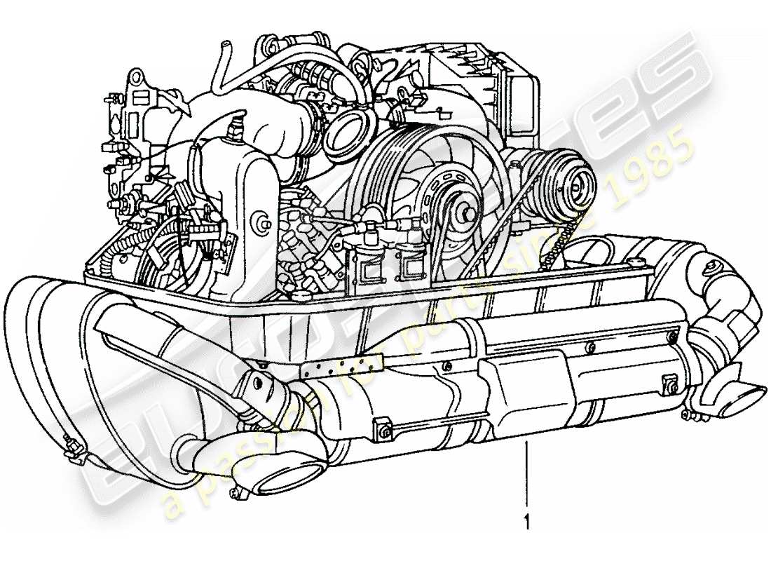 porsche replacement catalogue (2010) rebuilt engine part diagram