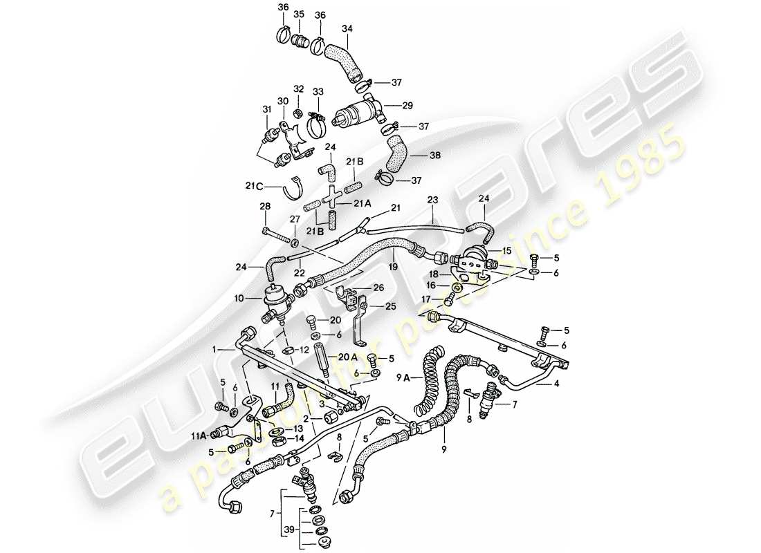 porsche 1989 (911) for - l-jetronic ii part diagram