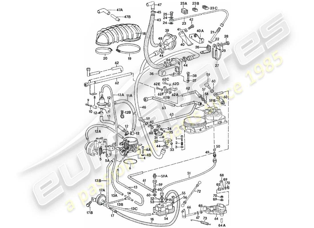 porsche 1983 (911) k-jetronic part diagram