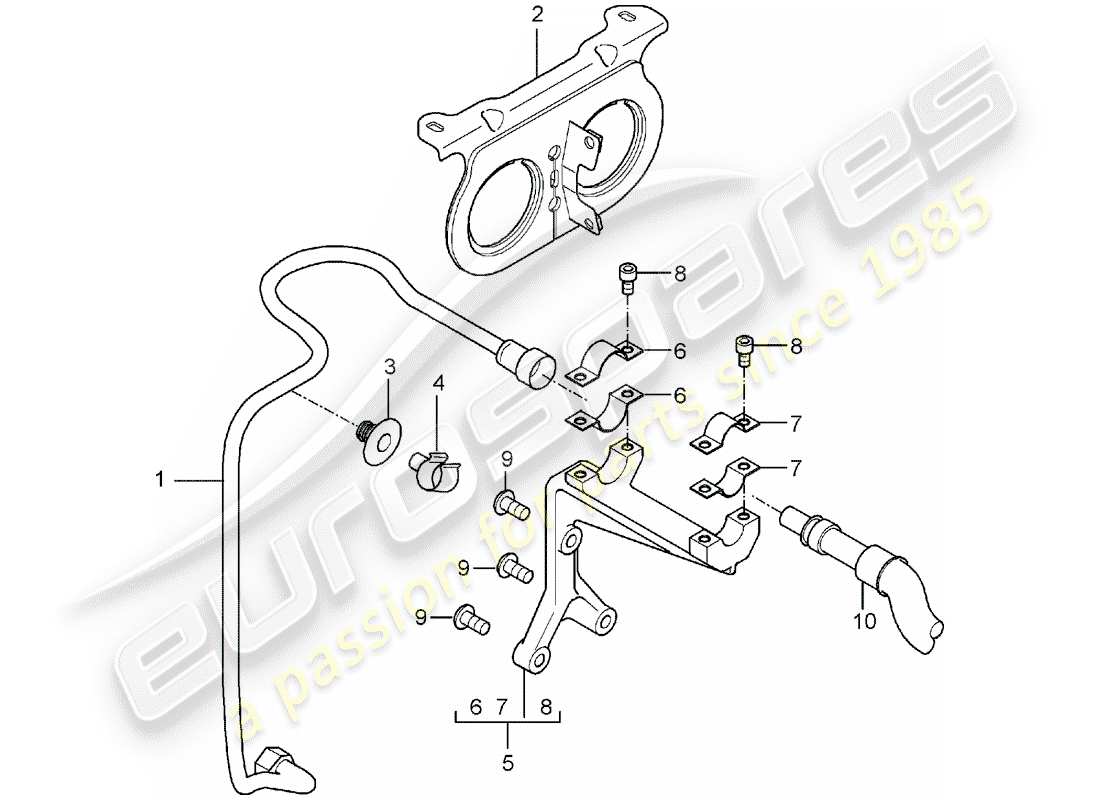 porsche 2005 (carrera gt) fuel system parts diagram