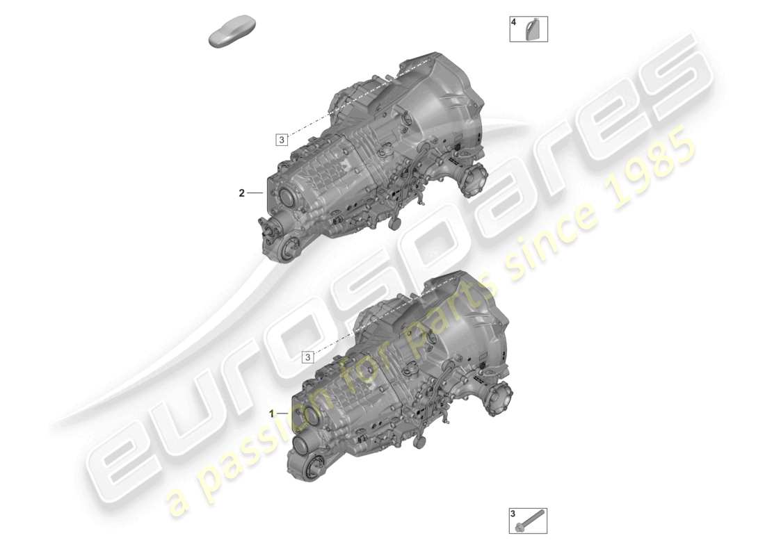 porsche 2020 (992-1) manual gearbox transmission fluid parts diagram