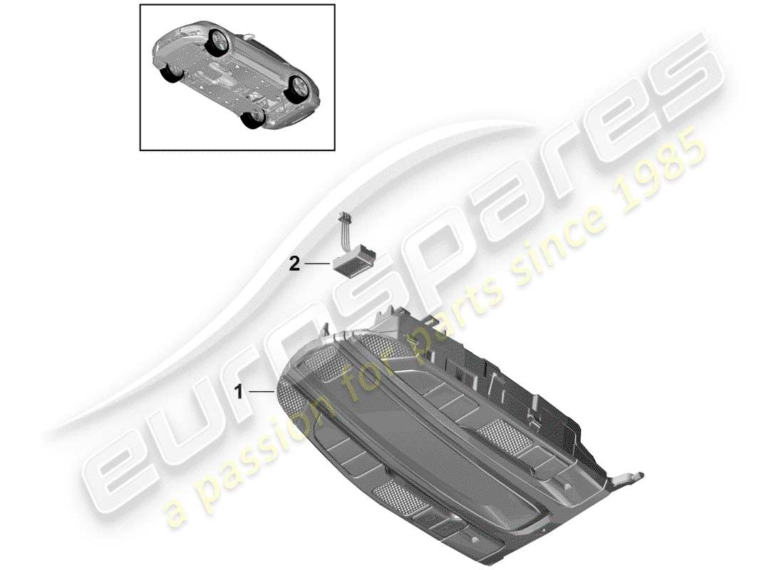 porsche 2019 (panamera 971-1) bracket part diagram