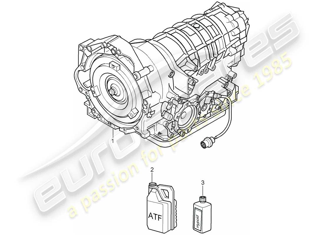 porsche 2006 (987 cayman) tiptronic part diagram