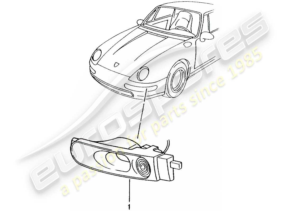 porsche 2001 (tequipment) cooling air system parts diagram