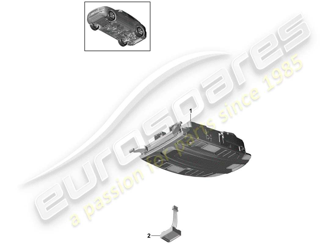 porsche 2020 (cayenne e3 9ya/9yb) bracket part diagram