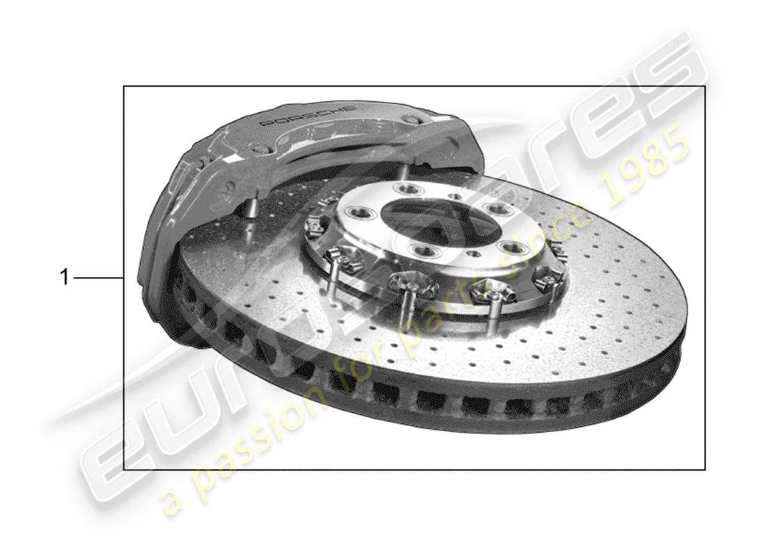 porsche 2011 (tequipment panamera) brake parts diagram