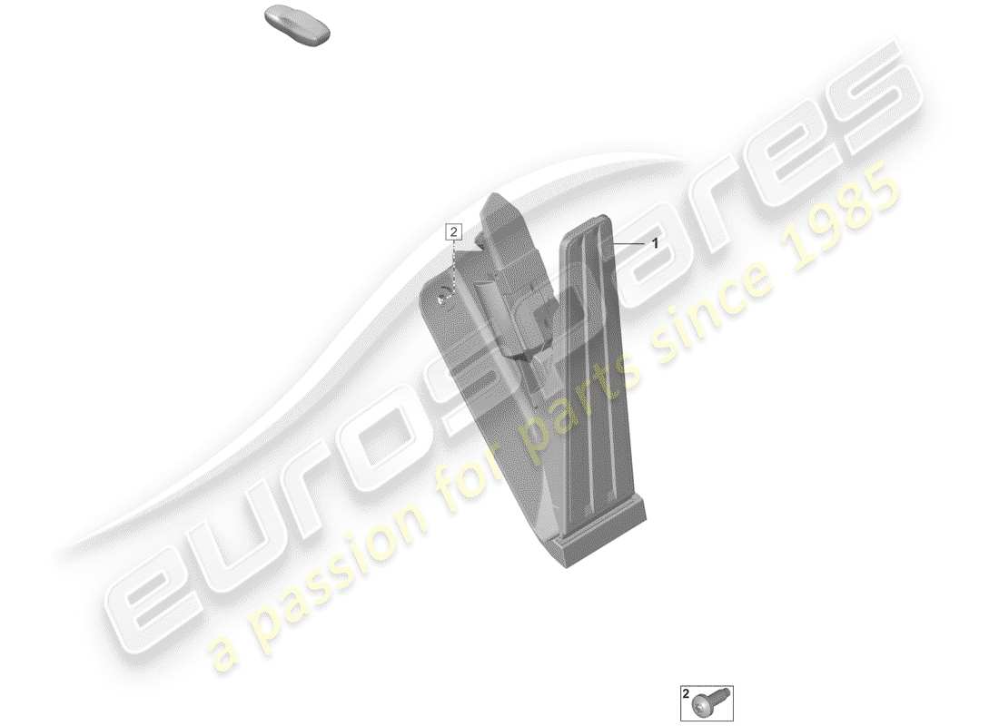 porsche 2020 (992-1) accelerator pedal parts diagram