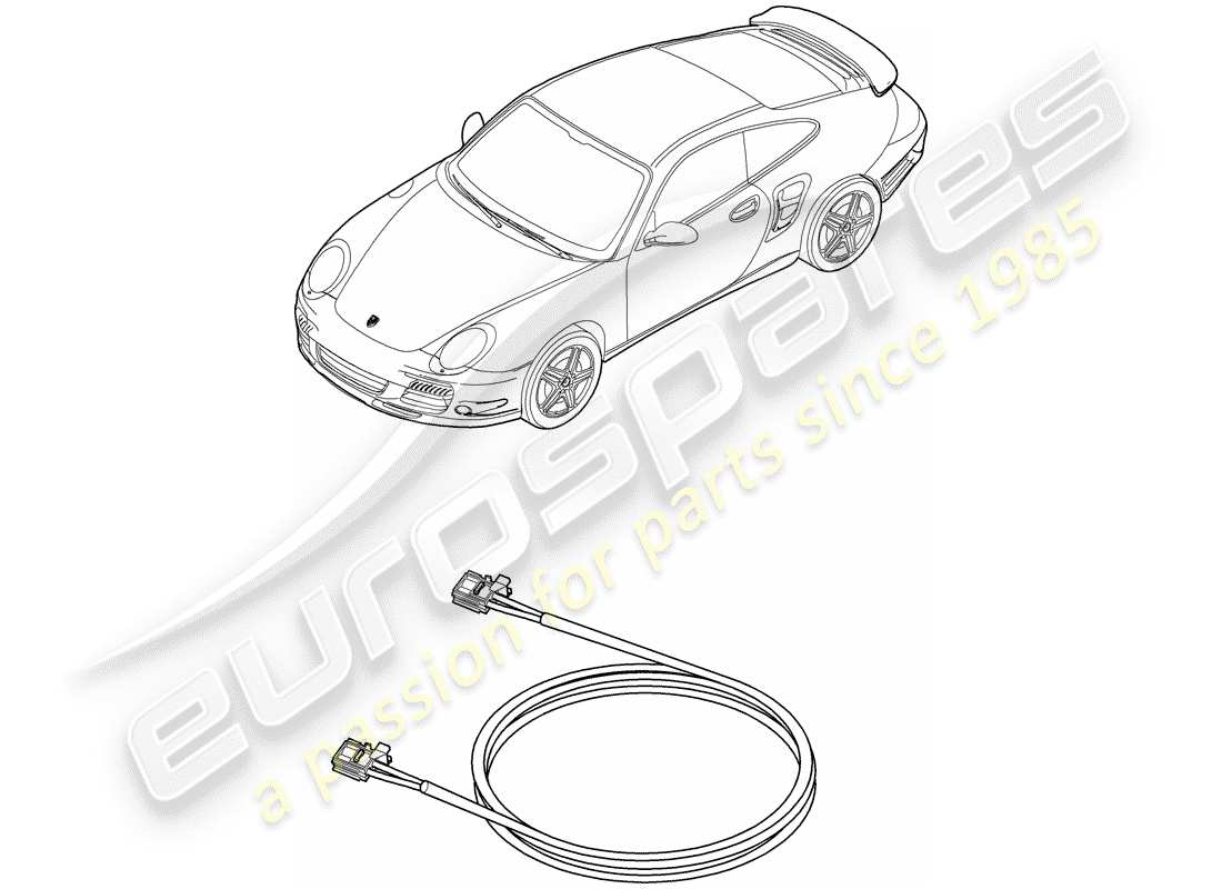 porsche 2013 (997-2 turbo / gt2 rs) light fibre optic parts diagram