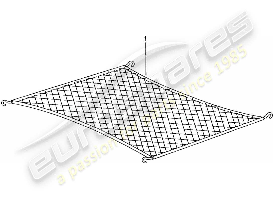 porsche 2003 (tequipment) cargo net parts diagram