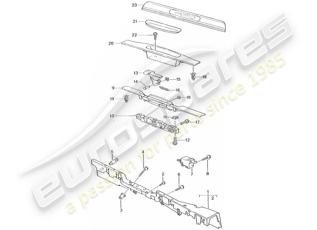 porsche 996 t/gt2 (2002) lining - sill parts diagram