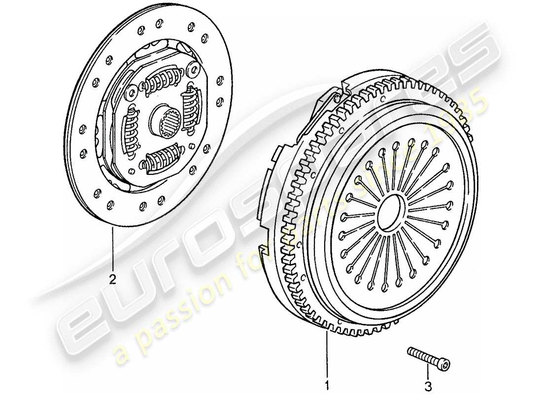 porsche 1987 (959) clutch part diagram