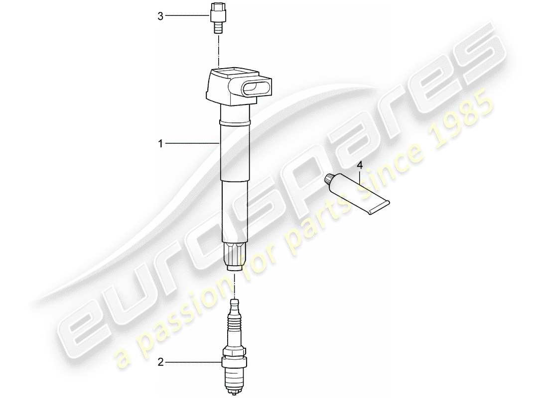 porsche 2015 (cayenne e2 92a) ignition system part diagram