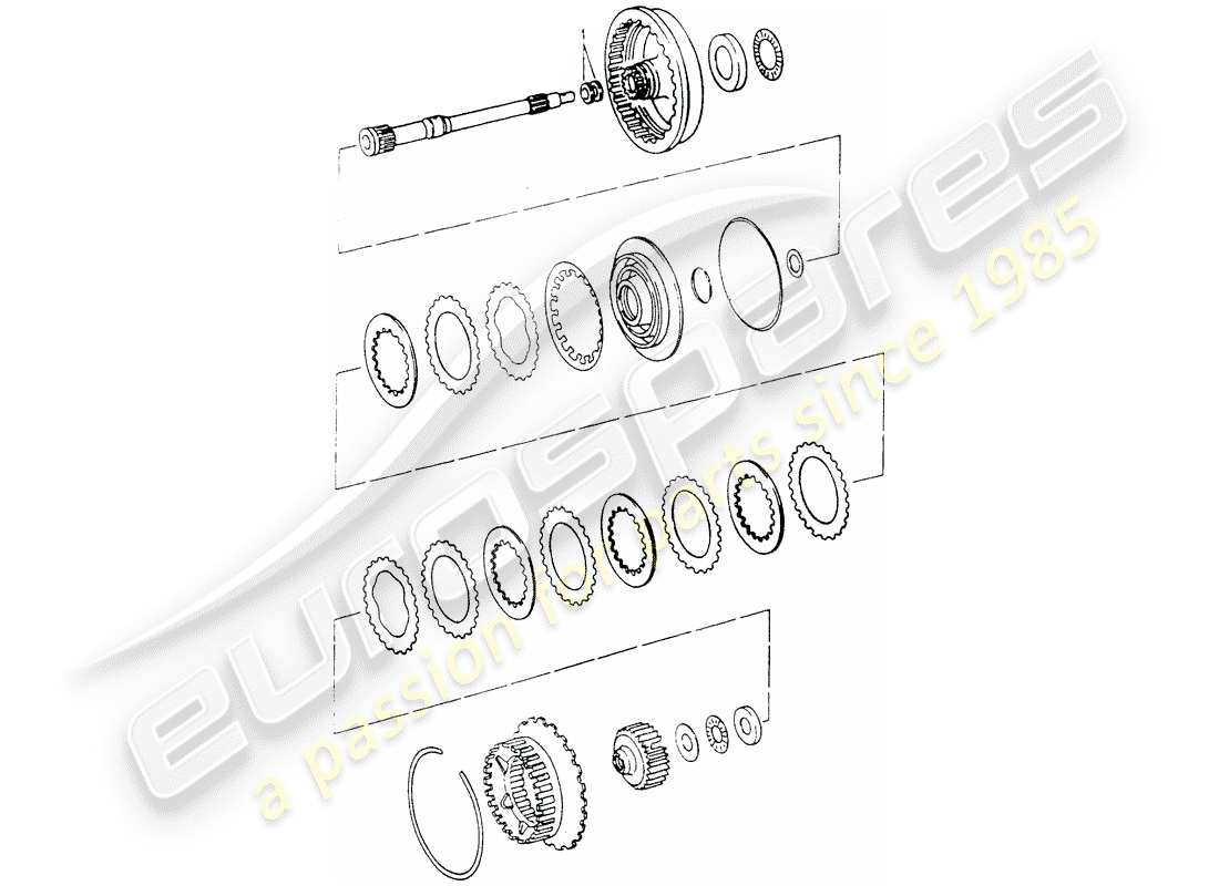porsche 1990 (964) tiptronic - drive shaft parts diagram