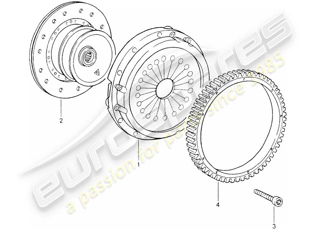porsche 1994 (964) clutch - d - mj 1989>> - mj 1989 part diagram