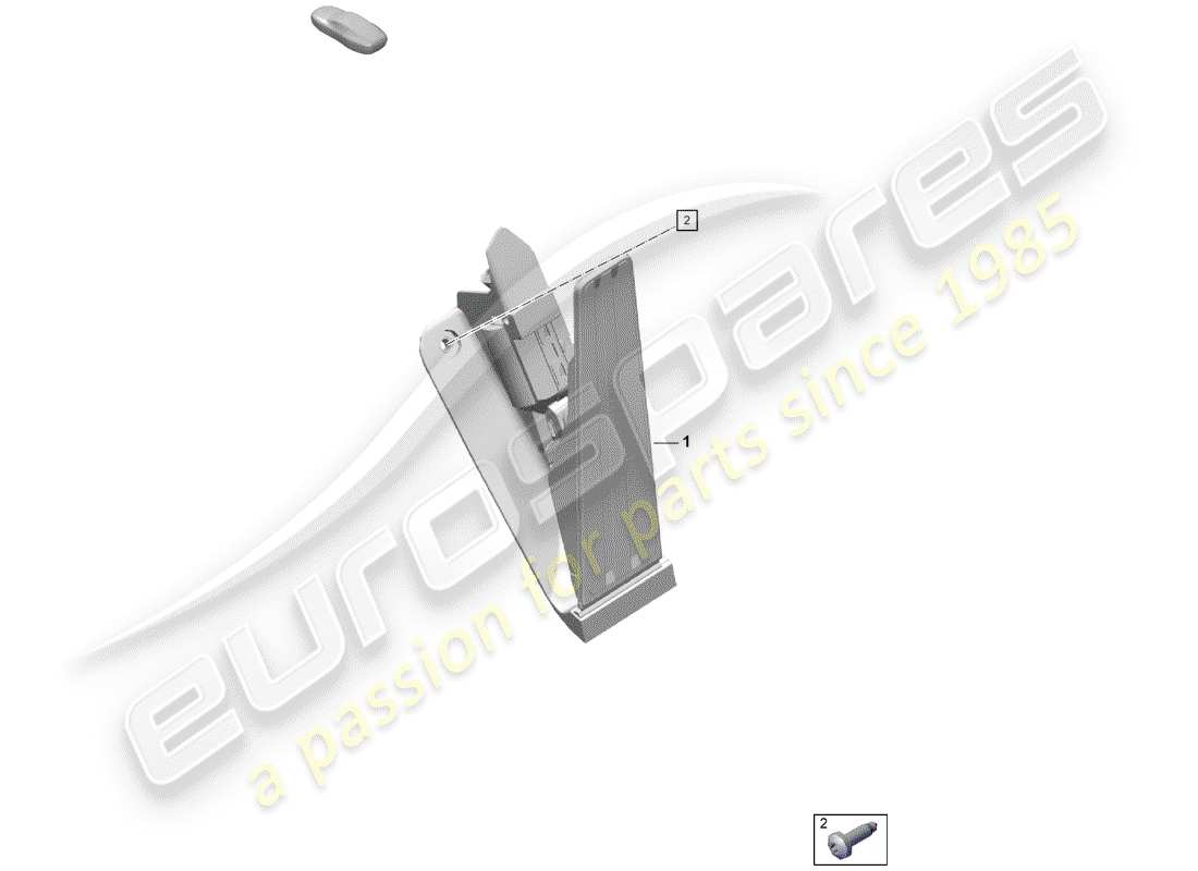 porsche 2020 (718 boxster spyder) brake and acc. pedal assembly part diagram