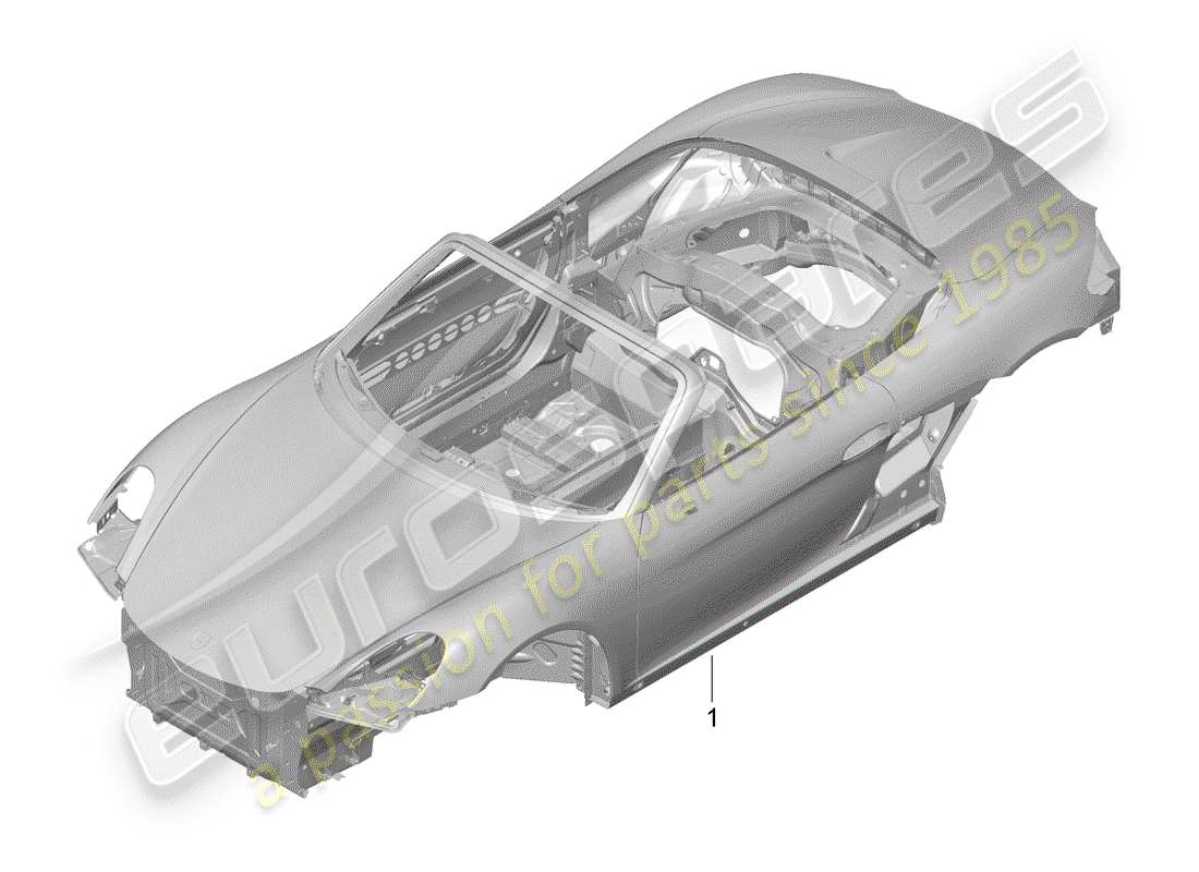 porsche 2012 (981 boxster) car body part diagram