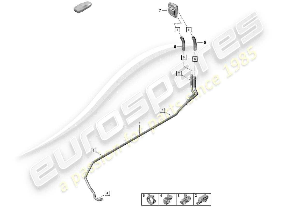 porsche 2019 (718 boxster spyder) heater part diagram