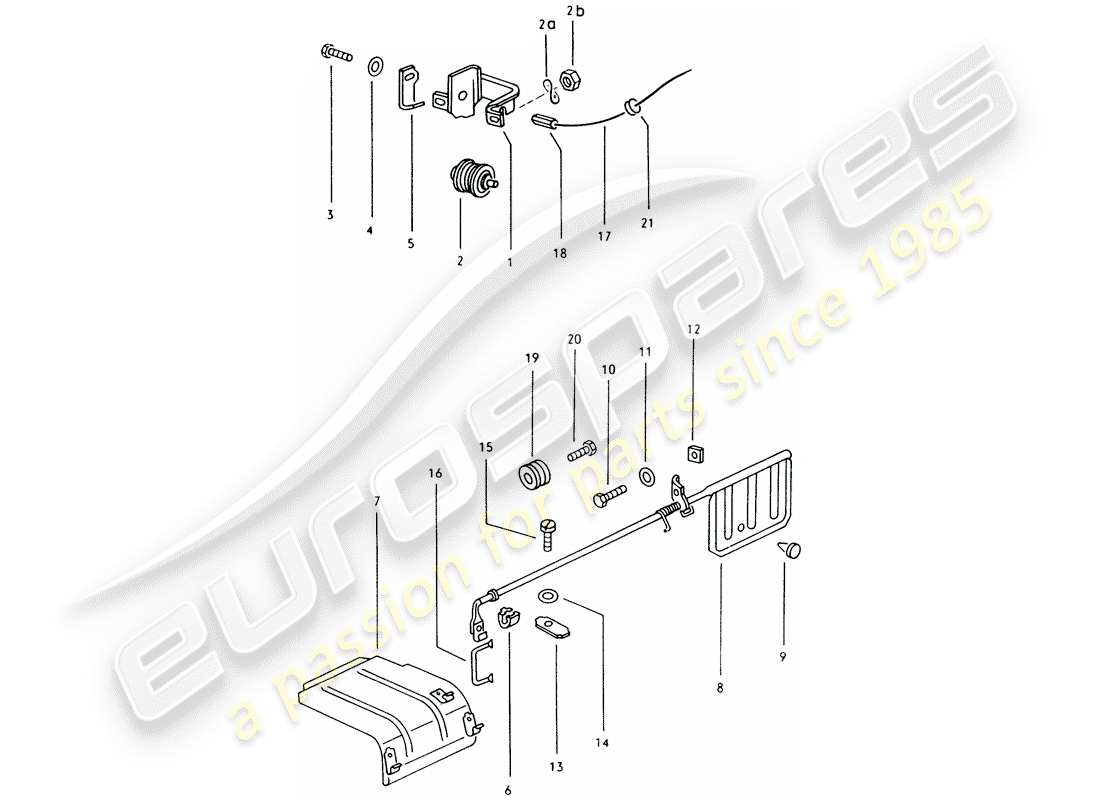 porsche 1971 (914) cooling air control part diagram