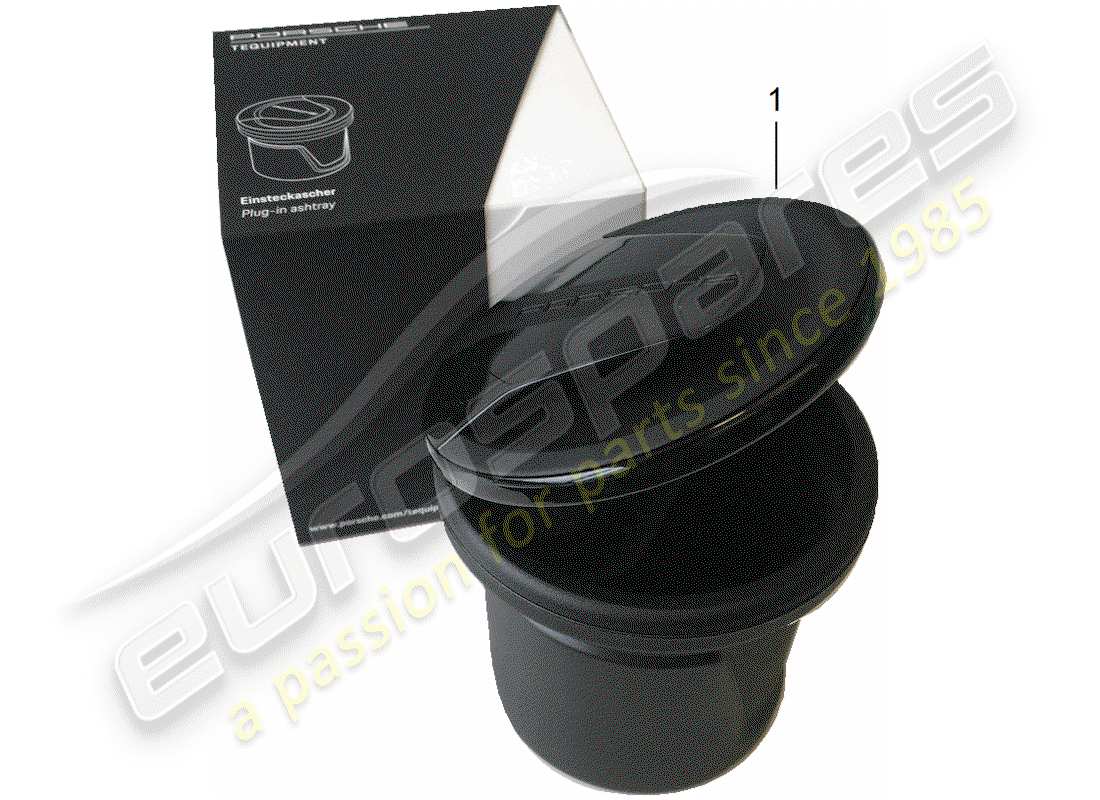 porsche 2012 (tequipment 98x/99x) insert for ashtray part diagram