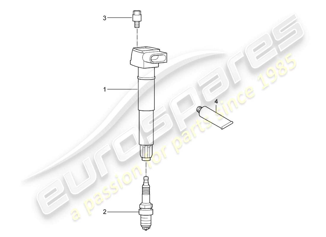 porsche 2013 (cayenne e2 92a) ignition system d >>- mj 2014 part diagram