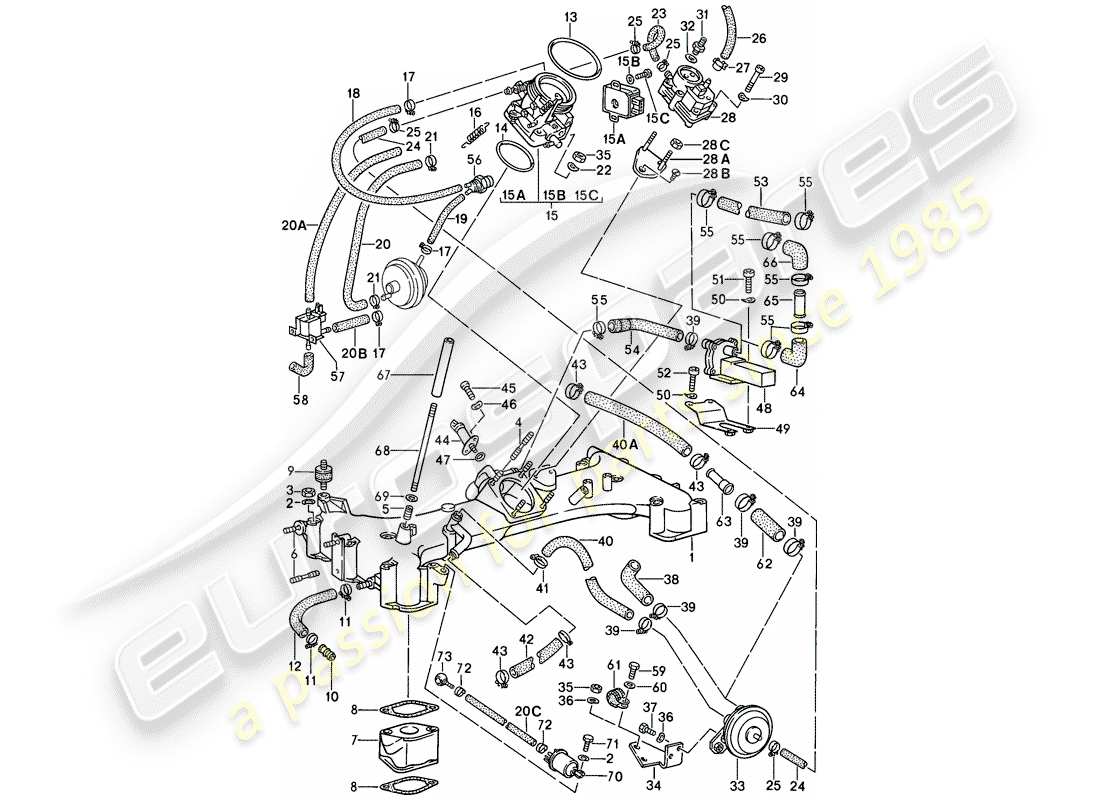 porsche 1987 (911) for - k-jetronic i part diagram