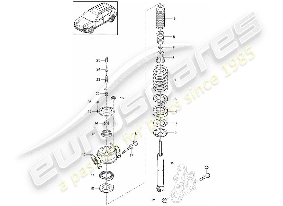 porsche 2012 (cayenne e2 92a) suspension part diagram