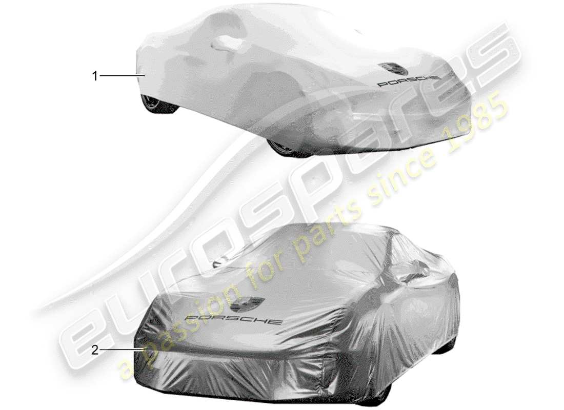porsche 2014 (tequipment 98x/99x) cover parts diagram
