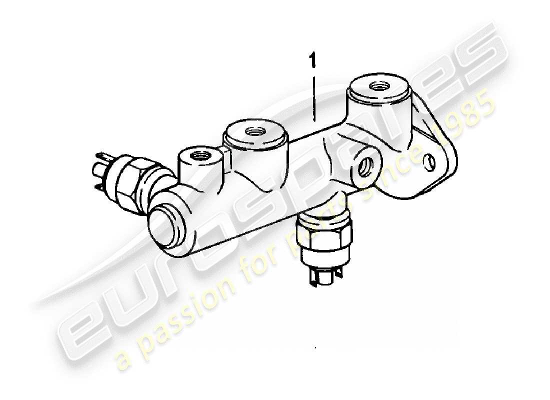 porsche 1984 (924) brake master cylinder parts diagram