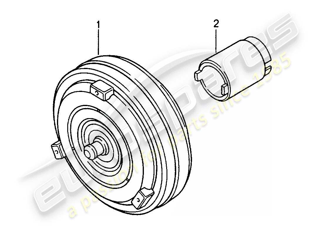 porsche 1994 (968) tiptronic - torque converter part diagram
