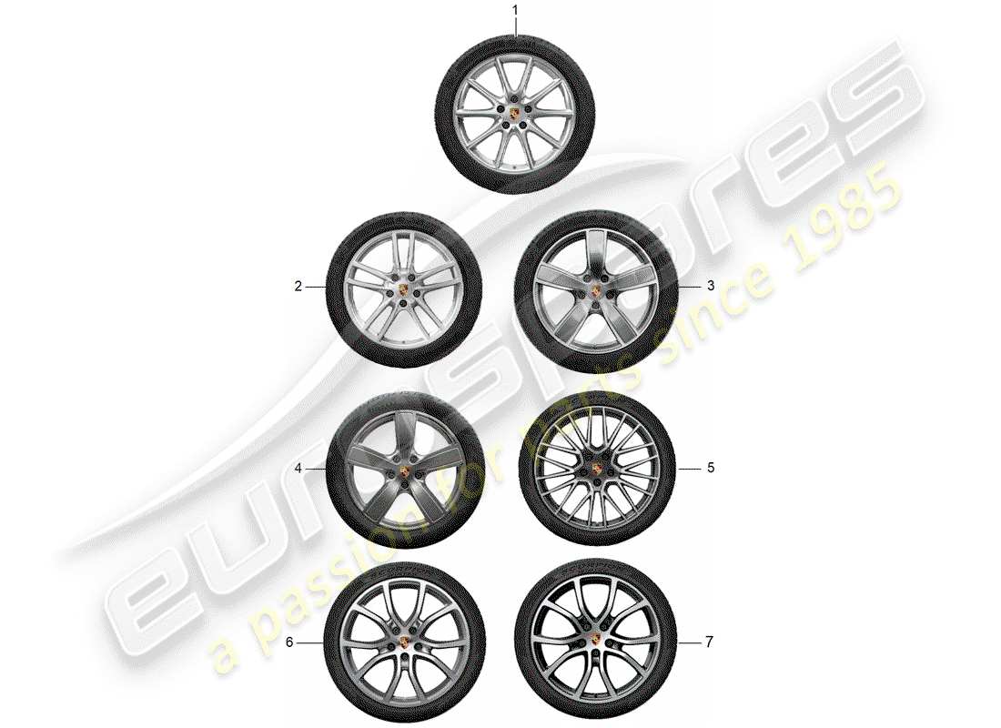 porsche 2006 (tequipment cayenne) gear set part diagram