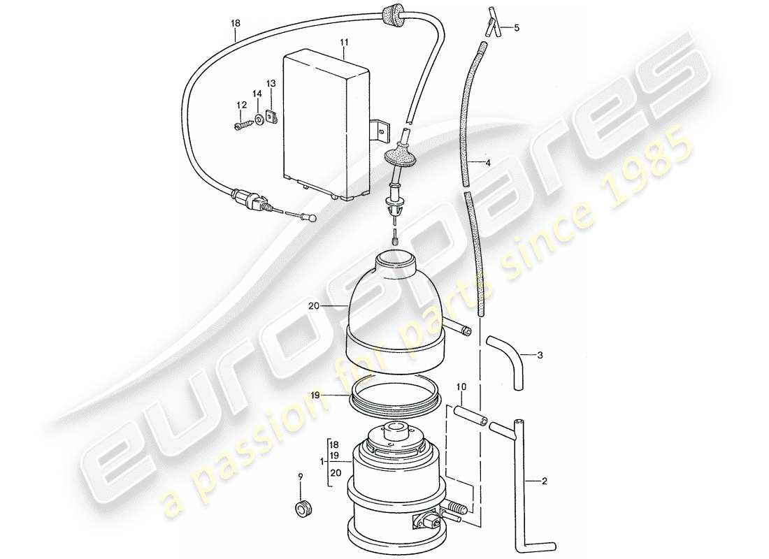 porsche 1991 (928) cruise control system - d - mj 1987>> - mj 1987 part diagram