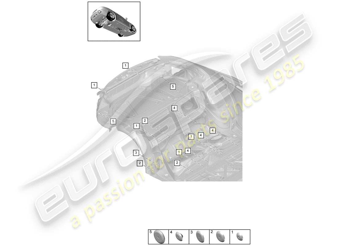 porsche 2018 (panamera 971-1) plug part diagram