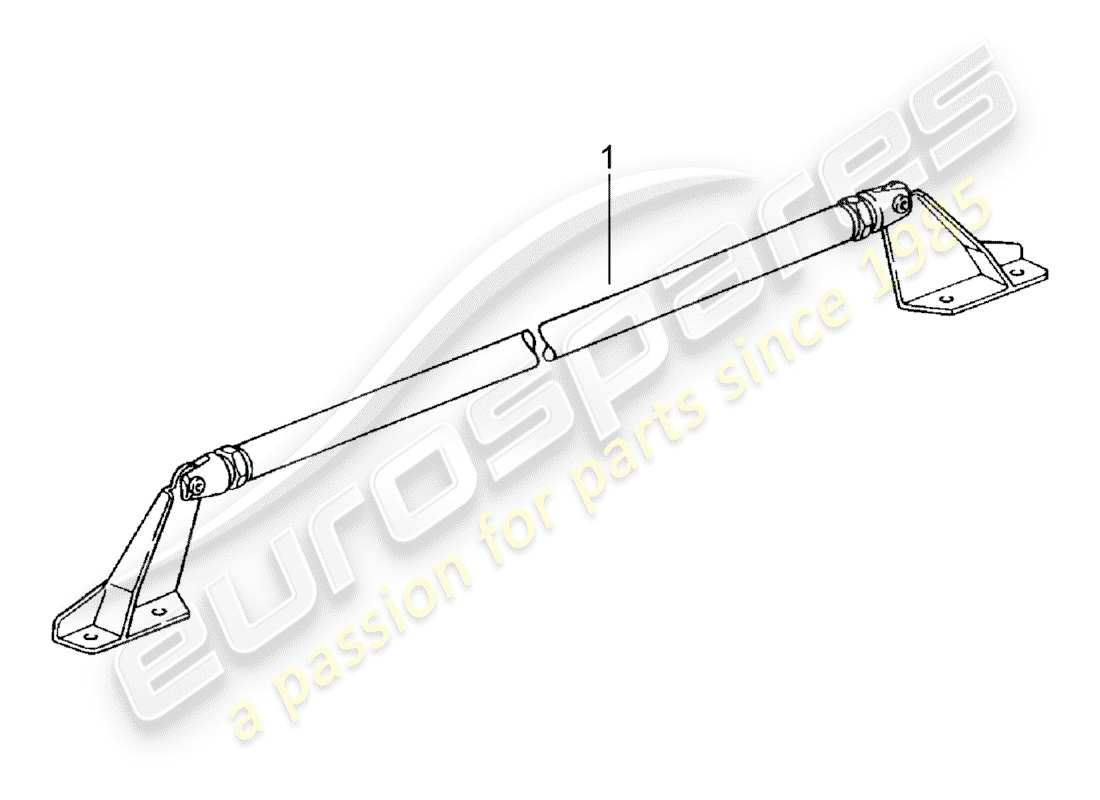 porsche 1997 (accessories) dome strut parts diagram