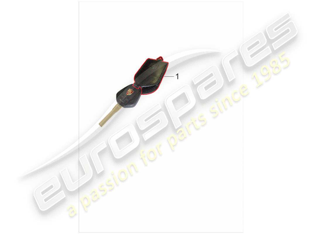 porsche 2001 (accessories) schluessel-etui parts diagram